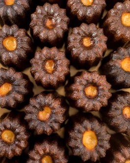 French Cannelle pastries in a group 